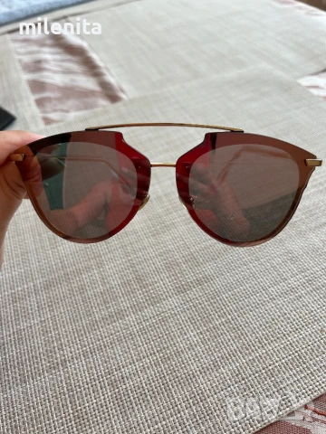 Страхотни очила Christian Dior с огледални розови стъкла, снимка 3 - Слънчеви и диоптрични очила - 50600109