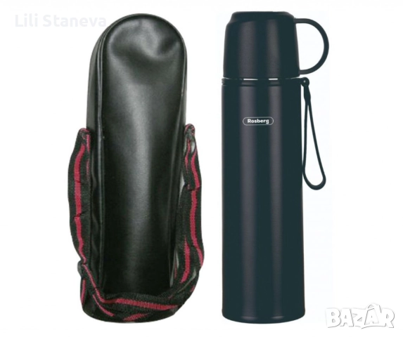Термос с калъф Rosberg R52010FB – 500 мл., неръждаема стомана, двуслойна изолация., снимка 5 - Термоси - 51501901