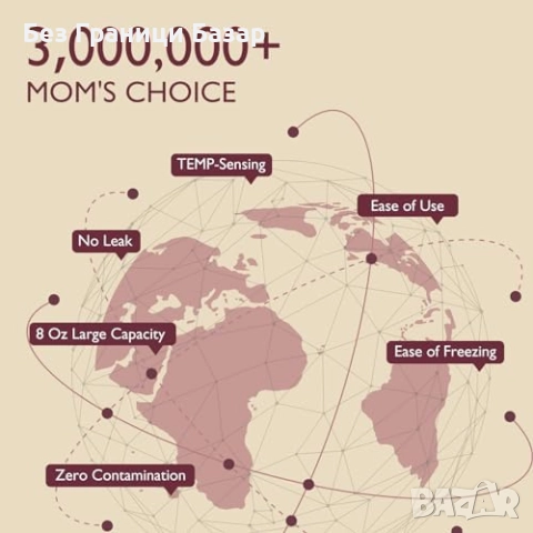 Нови Торбички за кърма 250 мл, 120 броя, термоиндикатор и двойно уплътнение, снимка 9 - Други - 51676943