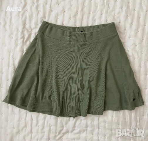 Green flared mini skirt ammy & ivy 