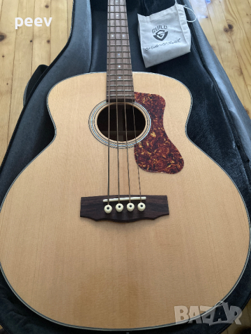 Електро-акустична бас китара - Guild B140E - изцяло от солидно дърво!, снимка 1