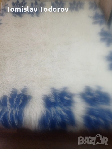 Страхотен вълнен китеник с размери 220/200, снимка 4 - Покривки за легло - 54272018