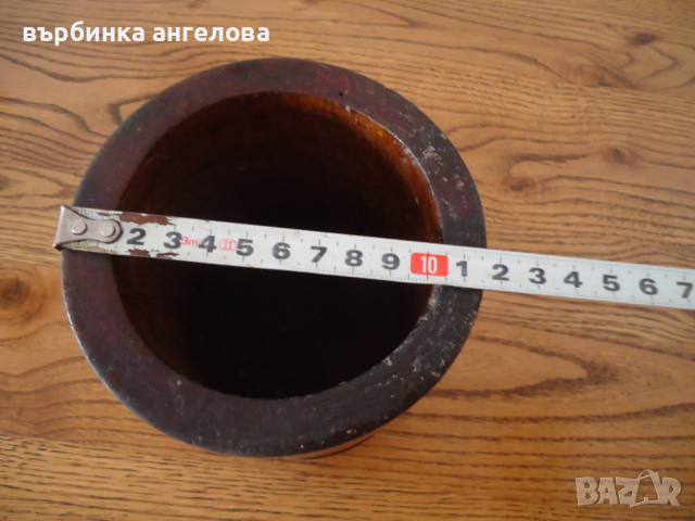 Стар дървен съд , снимка 5 - Антикварни и старинни предмети - 36414233