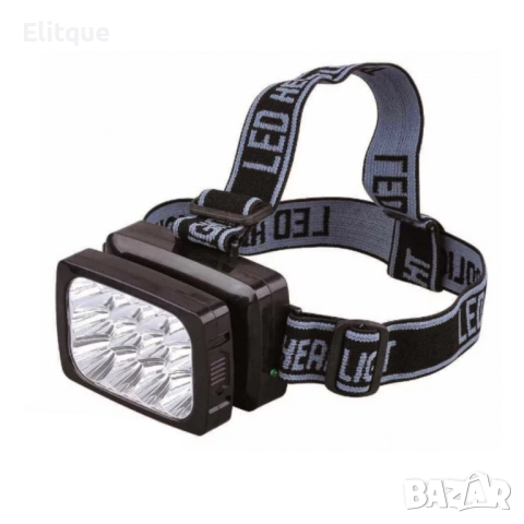 YAJIA Акумулаторна супер ярка 12 LED челна лампа YJ-1837 черна FL109-C, снимка 15 - Лед осветление - 52529635