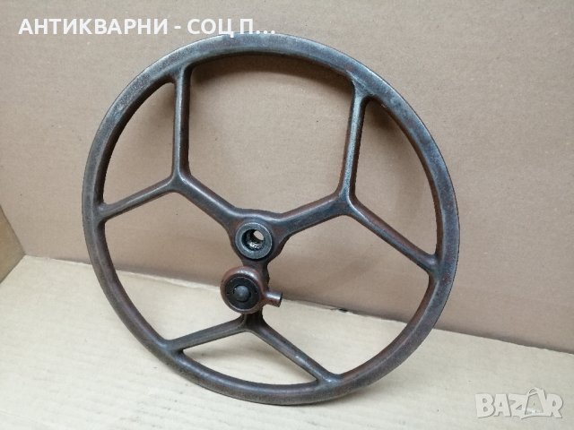 Старо Метално Колело От Шевна Машина. , снимка 5 - Антикварни и старинни предмети - 44280238