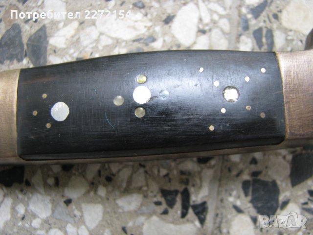 Стар габровски нож с кания, снимка 5 - Антикварни и старинни предмети - 29776175
