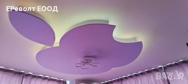 ОСВЕТЛЕНИЕ С ЧЕТИРИЦВЕТНА LED ЛЕНТА НА ФИГУРИ ОТ ГИПСОКАРТОН 01 - ЕРеволт ЕООД, снимка 8 - Електро услуги - 55890963