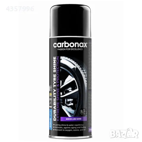 Издръжлив спрей за блясък и реновиране на гуми Carbonax
