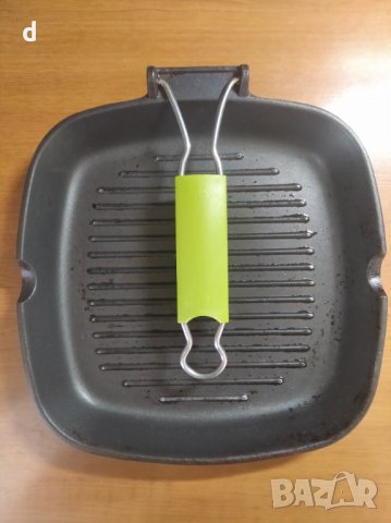 ТИГАН ГРИЛ 26X26X3.5 CM GREEN LINE MIRA-N, снимка 2 - Съдове за готвене - 44273545