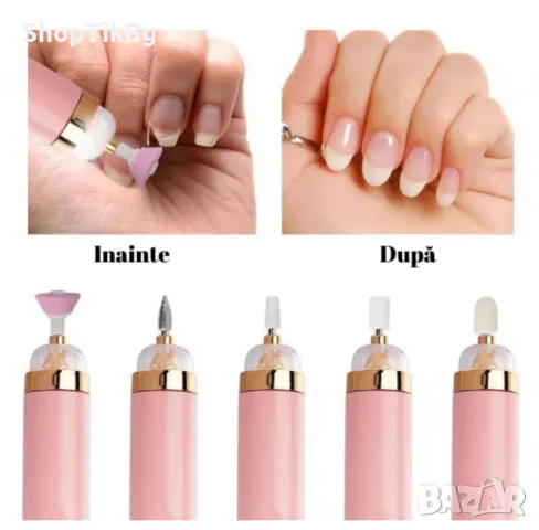 Професионална електрическа пила за нокти 5в1 – За перфектен маникюр и педикюр у дома, снимка 3 - Други инструменти - 48524157