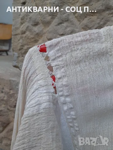 Соц Стара Ленена Риза Нощница., снимка 5 - Антикварни и старинни предмети - 48912927