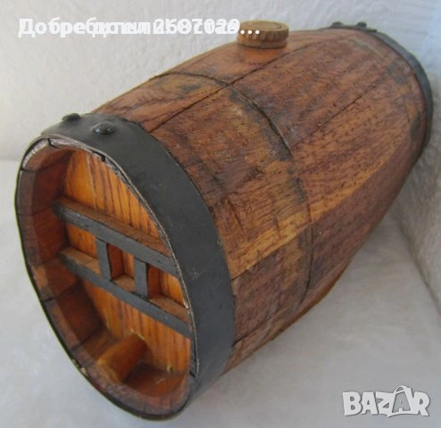 Буренца, бъкели: Конски дървен бъкел за битов кът, буре бърдук с дръжка, снимка 8 - Други - 32387823