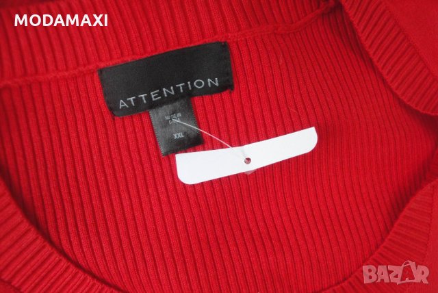 2XL/ 3XL Нов   пуловер Attention , снимка 9 - Блузи с дълъг ръкав и пуловери - 30287226