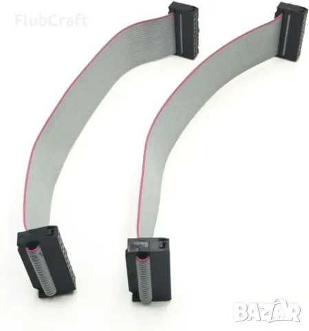 2×10 20P 30 см Лентов Кабел с Конектор 2.54ММ JTAG / ISP, снимка 1