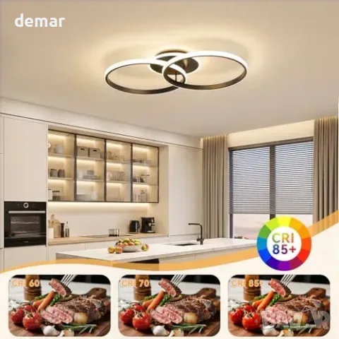 MELAYR 36W LED таванна лампа с 3 режима цветова температура (3000K/4500K/6500K) и memory, снимка 3 - Лампи за таван - 55849739