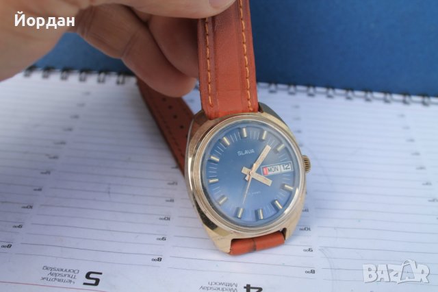 СССР мъжки часовник ''Слава'' 37 мм, снимка 2 - Мъжки - 40521223