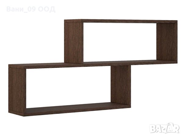 Красива двойна стенна етажерка, снимка 3 - Етажерки - 31112165