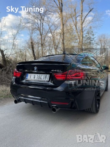 Дифузьор / добавка за задна броня за БМВ Ф32-Ф36 / BMW F32-F36 4, снимка 3 - Аксесоари и консумативи - 51811638