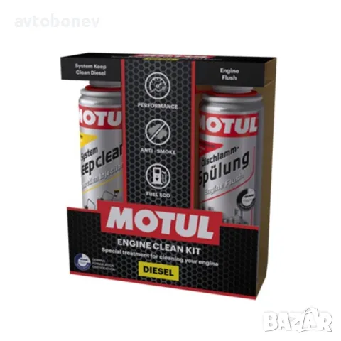 Комплект добавки MOTUL ENGINE CLEAN KIT DIESEL-2x300ml.