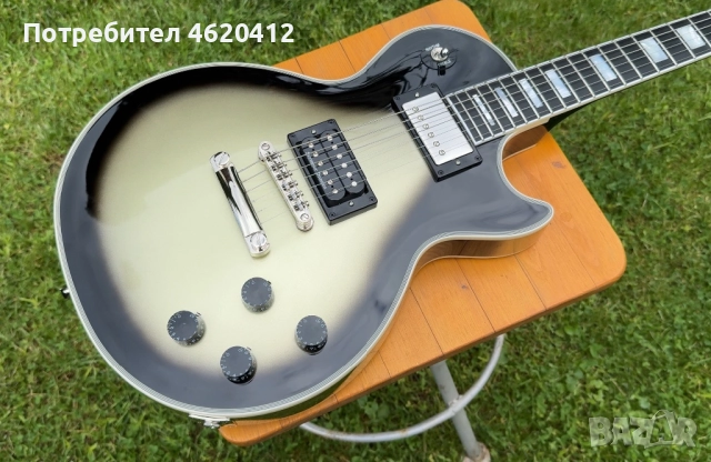 2024 Epiphone Adam Jones 1979 Les Paul Custom Antique Silverburst, снимка 3 - Китари - 52023764