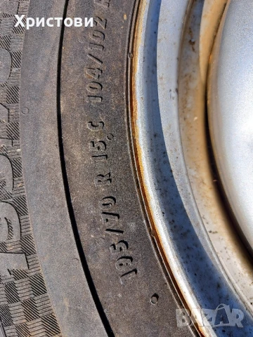 Продавам метални джанти с гуми за Форд Транзит , снимка 9 - Гуми и джанти - 51009995