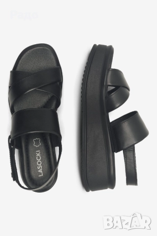 Нови дамски обувки 36 сандали Lasocki високи токчета Graceland естествена кожа маратонки боти на ток, снимка 8 - Дамски обувки на ток - 49365130