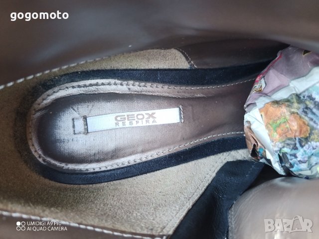 дамски боти N- 39 - 40 original basic GEOX® RESPIRA,100% естествена кожа - велур,GOGOMOTO.BAZAR.BG®, снимка 2 - Дамски боти - 44242936