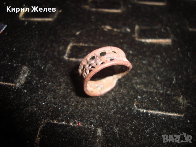 СТАР МЕДЕН АЖУРНА ИЗРАБОТКА ПРЪСТЕН 20958, снимка 5 - Пръстени - 32088864