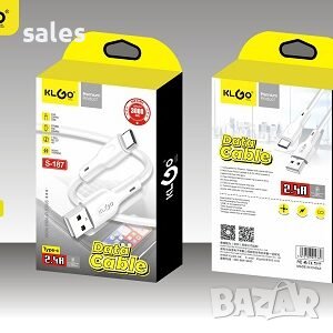 3 Метра КАБЕЛ KLGO S-187 USB TYPE C, снимка 1