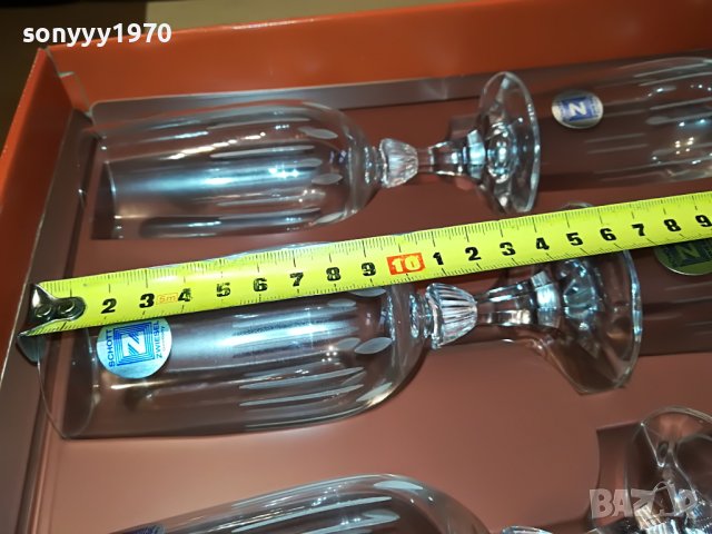 КРИСТАЛНИ ЧАШИ ВИСОКИ-MADE IN GERMANY 2901231843, снимка 7 - Антикварни и старинни предмети - 39478507