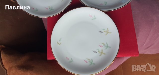 Комплект баварски порцеланови чинии , снимка 4 - Чинии - 44339028