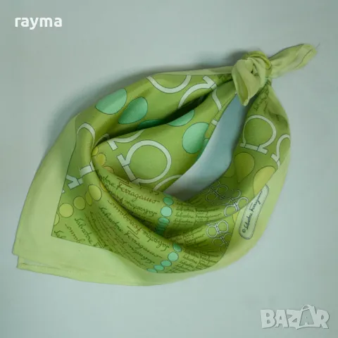 Шал Salvatore Ferragamo естествена коприна принт Gancini