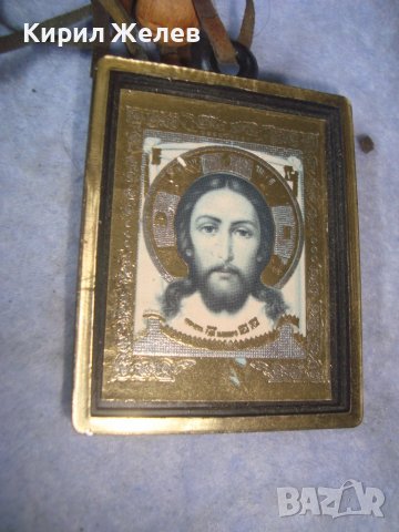 ПРАВОСЛАВНА ИКОНКА ДВУСТРАННА КРАСИВА СТАРА НАГРЪДНА  54451, снимка 3 - Антикварни и старинни предмети - 37656551
