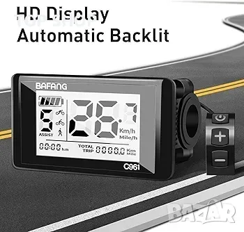 eBike Display C961 за BAFANG BBS01B BBS02B BBSHD Мотор Електрически велосипед, снимка 2 - Друга електроника - 48747927