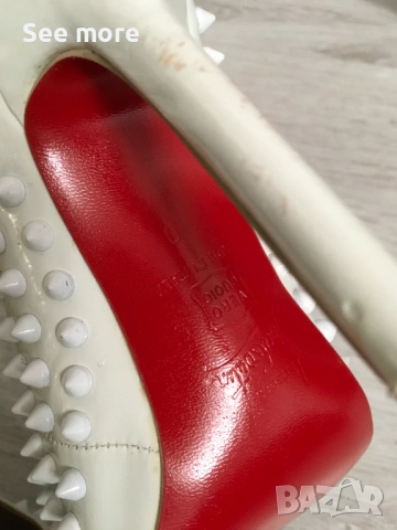 Christian Louboutin ефектни обувки 41, снимка 8 - Дамски обувки на ток - 54004389