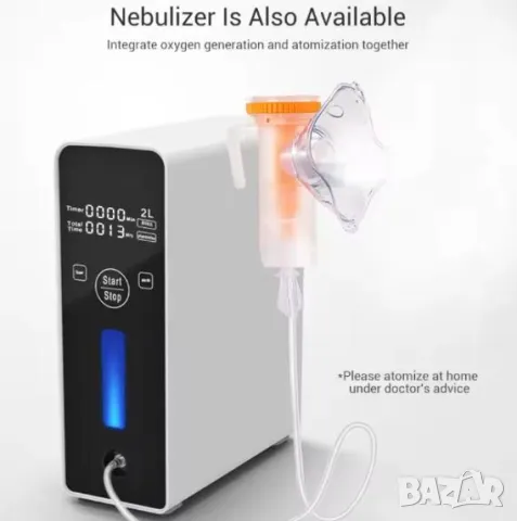 2000ml/m Преносим Небулайзер Атомайзер Йонизатор Кислороден Генератор Импулсен Кислороден Уред, снимка 13 - Други - 48571514