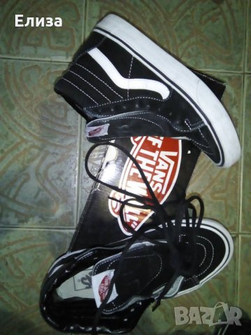 оригинални VANS - модел old skool високи кецове естествен велур, снимка 1