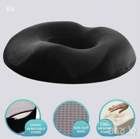 Ортопедична Възглавница за кръст, черна, снимка 6 - Аксесоари и консумативи - 47156558