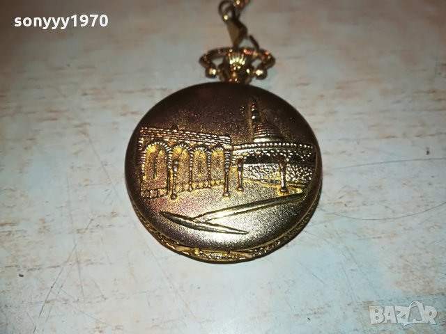 поръчан-златен джобен часовник с верижка, снимка 3 - Колекции - 29292124