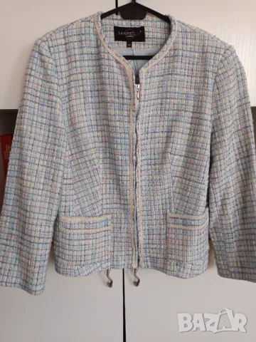 Синьо сако букле, снимка 3 - Сака - 49431642