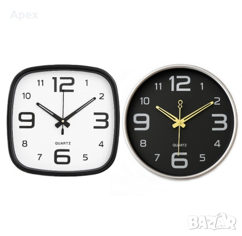 Дигиталени Часовници с Термометър. Стенен Часовник с Аналогов и LED Дисплей. LED Стененни Часовници, снимка 12 - Стенни часовници - 54080186