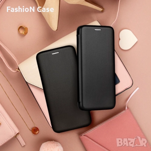 Samsung galaxy A15 Черен Кожен калъф тип тефтер, снимка 9 - Калъфи, кейсове - 52420122