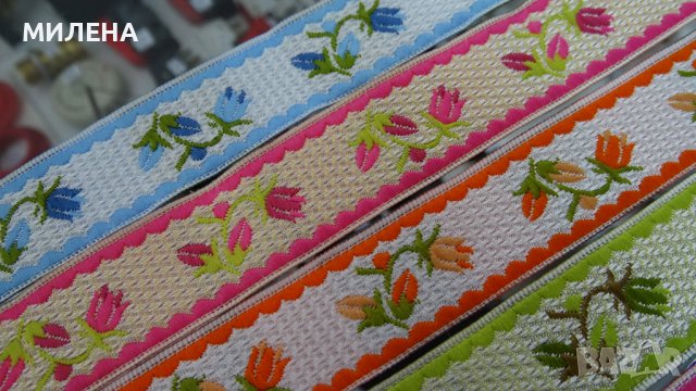 УКРАСИТЕЛНА ТЕКСТИЛНА ЛЕНТА - ЛАЛЕ, снимка 3 - Други - 40201019