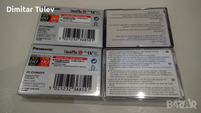 Касети Mini DV и касети за почистване на главата., снимка 2 - Камери - 54115632