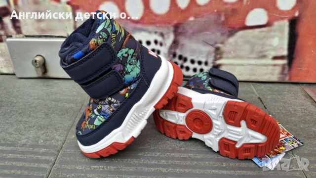 Английски детски апрески Marvel, снимка 4 - Детски боти и ботуши - 51991424