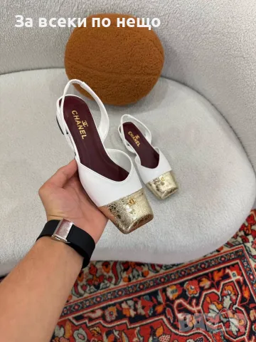 Chanel Елегантни Дамски Обувки На Нисък Ток С Каишка И Квадратна Форма На Пръстите-5 Цв. Код SEM-777, снимка 5 - Дамски обувки на ток - 56120902