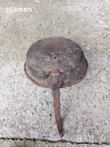 Стар меден тиган, снимка 4 - Антикварни и старинни предмети - 31599727