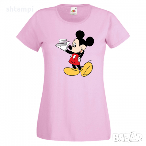 Дамска тениска Mickey Mouse SEAT .Подарък,Изненада,, снимка 4 - Тениски - 36529123