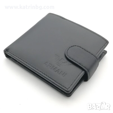 Подаръчен комплект за мъж -Армани колан и портфейл в черно, снимка 2 - Подаръци за мъже - 52582445