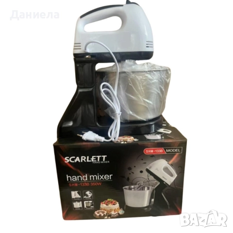 Планетарен миксер с метална купа SCARLETT SHM-133B, снимка 2 - Други - 52032041